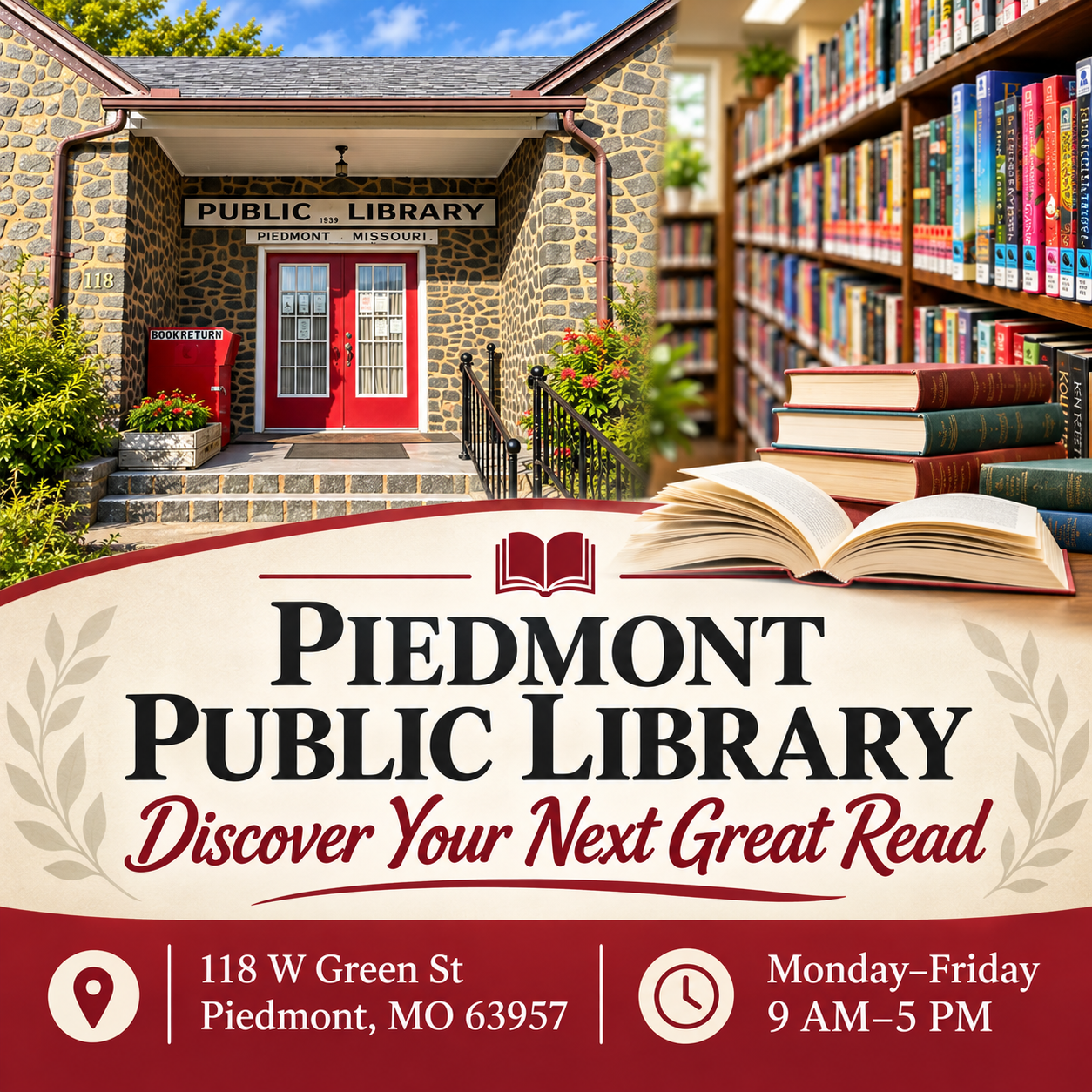 Piedmont Public Library — learn more at cityofpiedmont.com.