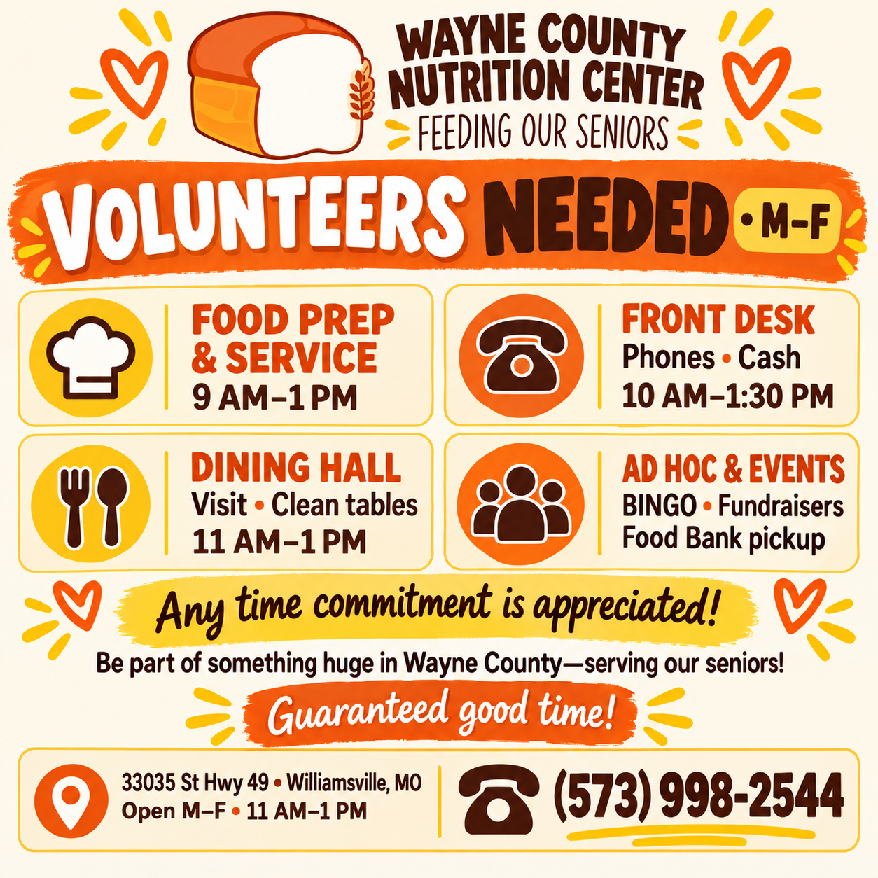 Wayne County Nutrition Center — visit on Facebook.